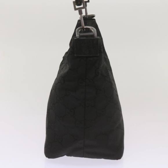 GUCCI Bamboo GG Canvas Hand Bag Black 000 0531 Auth ep3586 - Picture 4 of 16